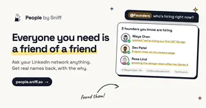 People by Sniff: everyone you need is a friend of a friend