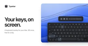 Typebar: your keys, on screen