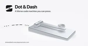 Dot & Dash: a Morse code machine you can press